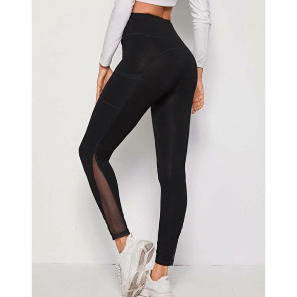 Black Athletic Leggings - Picture 2 of 5